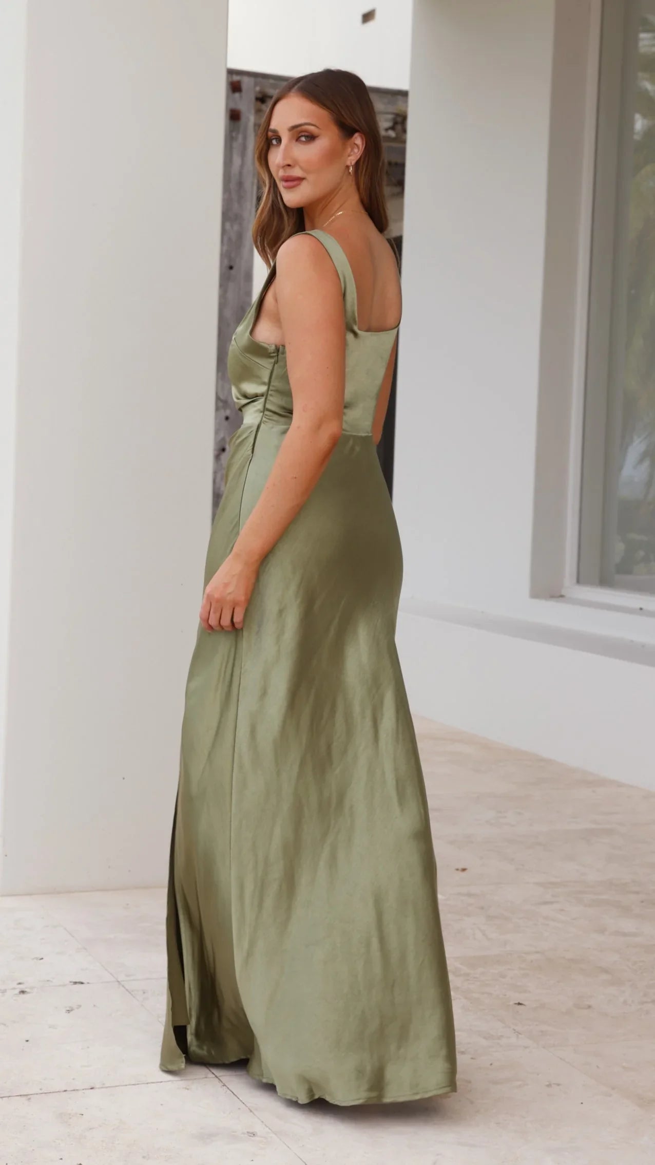 Alaria Maxi Dress Olive