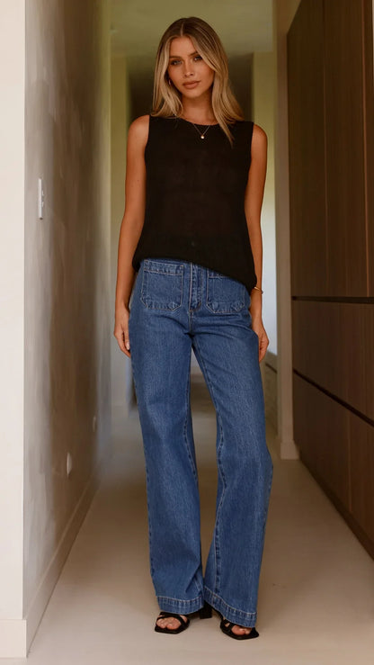 Fareeda Top Black
