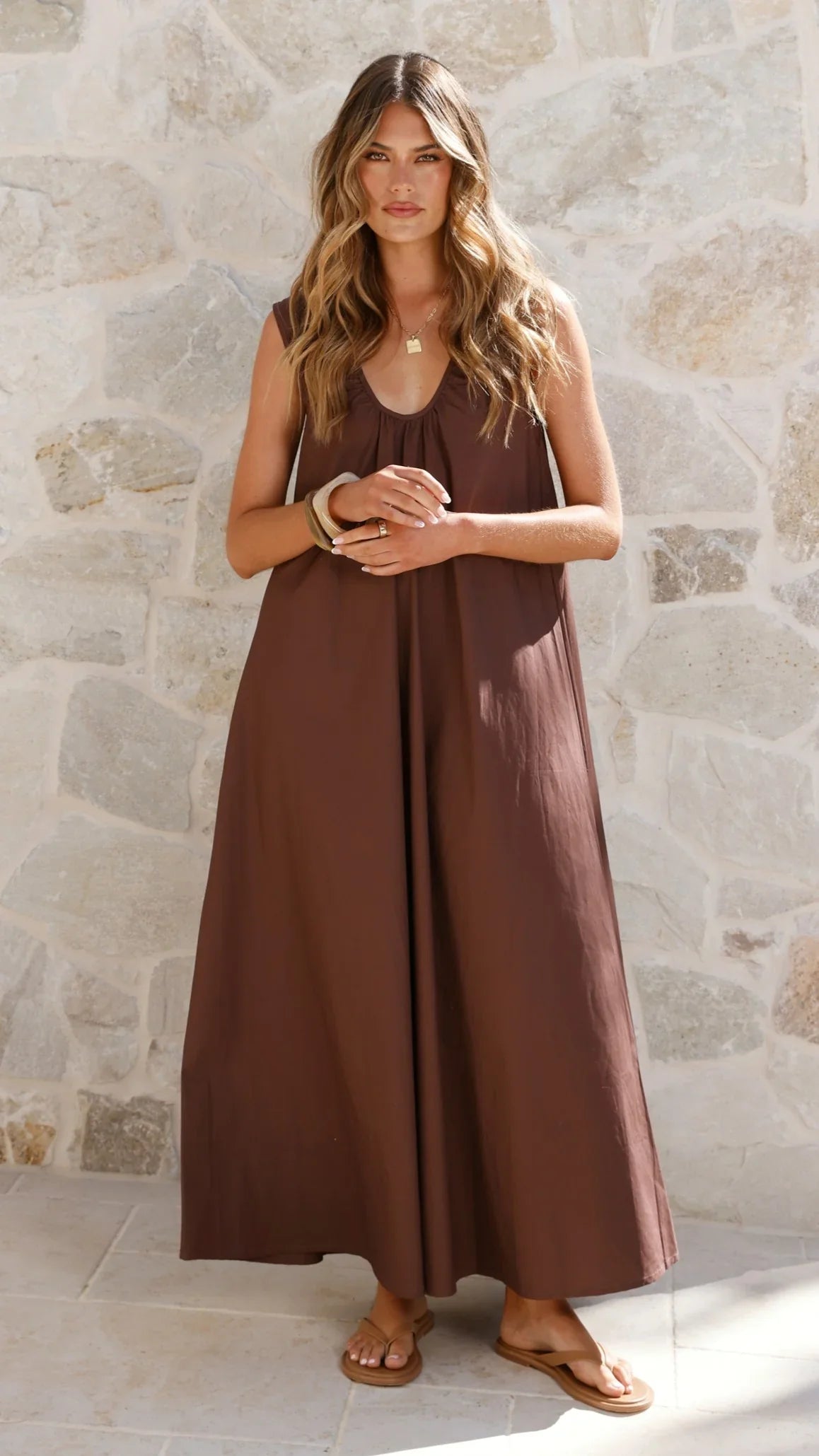 Scout Maxi Dress Chocolate