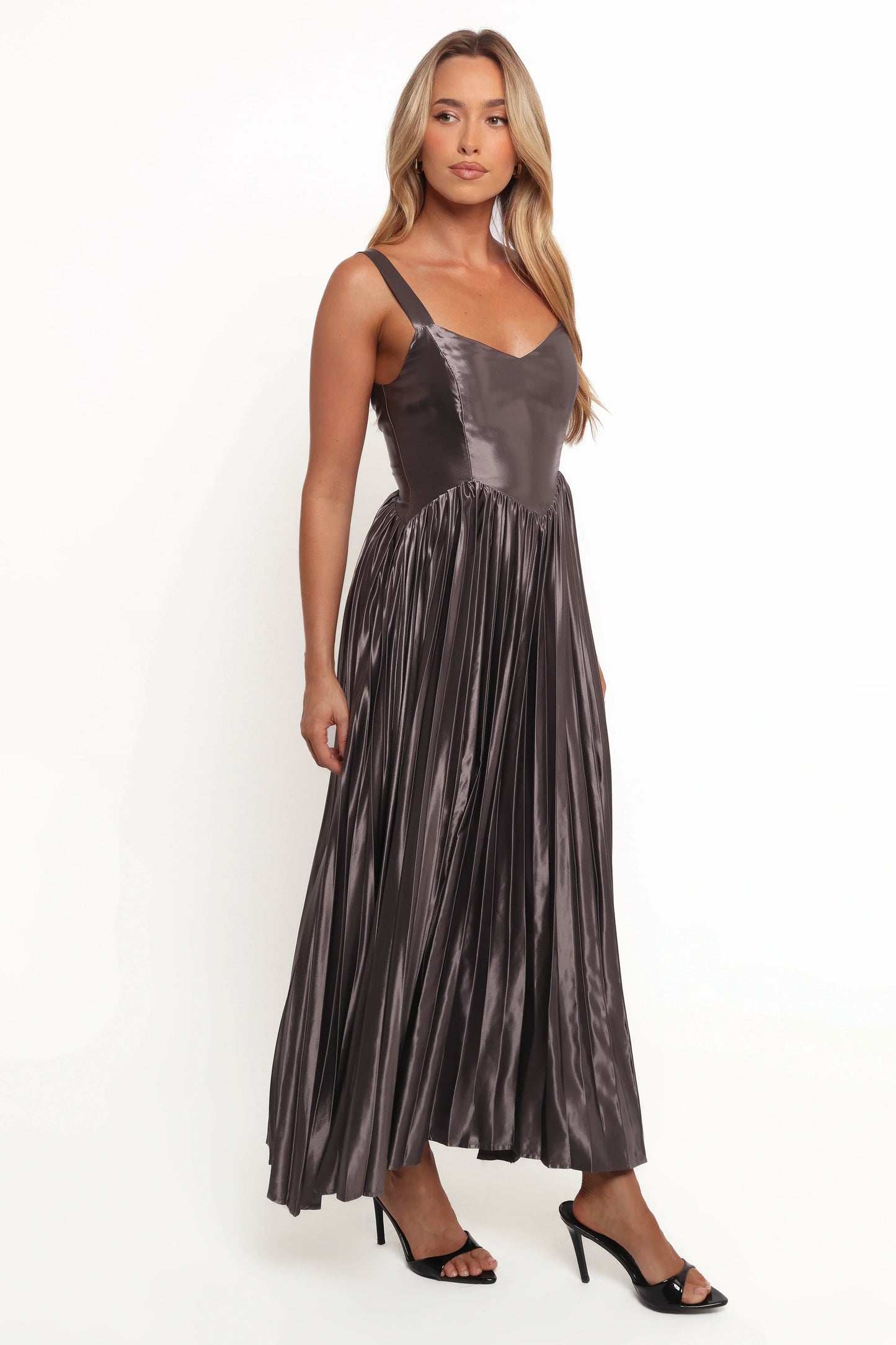 Camala Maxi Dress Grey Silver