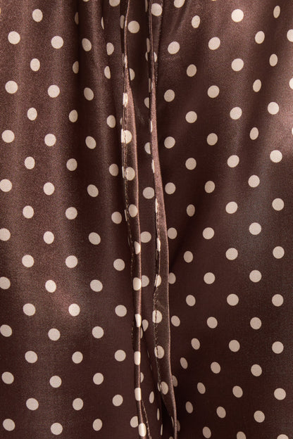 Alima Pants Brown Polka Dot