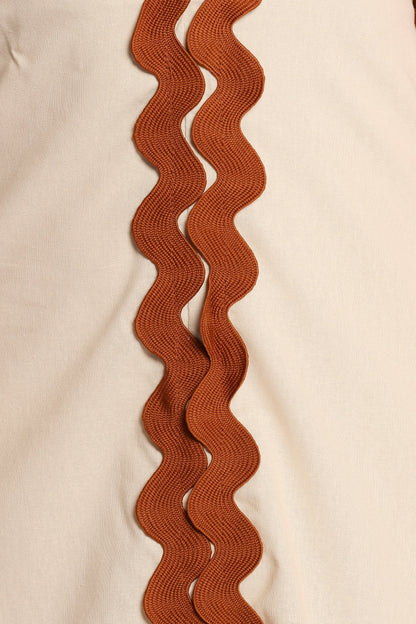 Quinley Maxi Dress Brown Cream