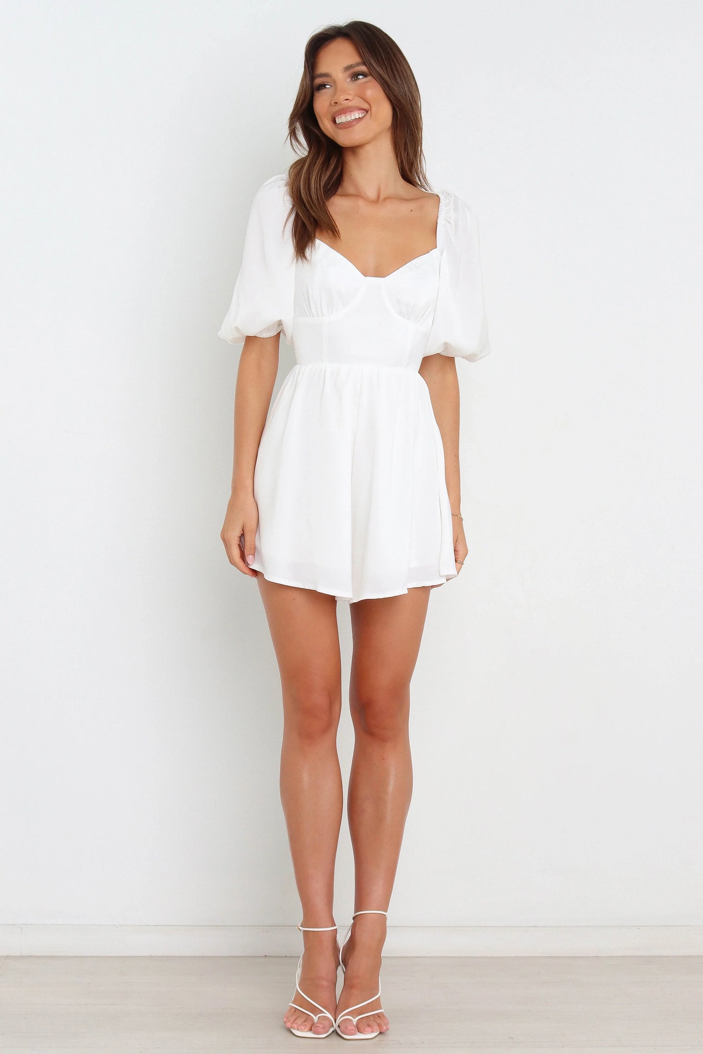Billie Romper White