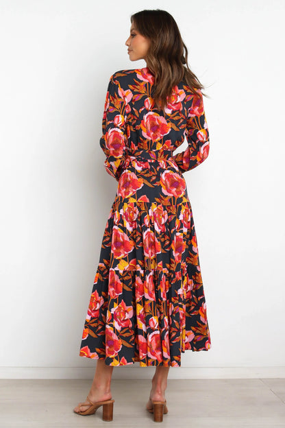 Balsa Dress Navy Floral