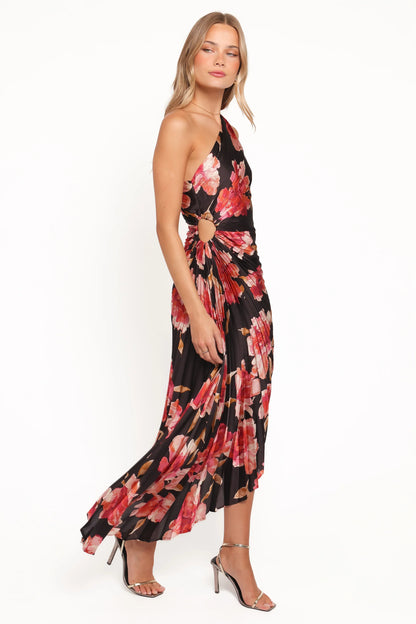 Kleo One Shoulder Maxi Dress Midnight Orchid