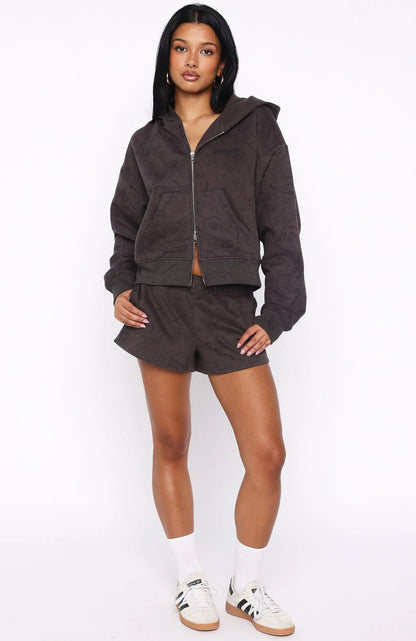 Hiding Away Lounge Shorts Dark Camo