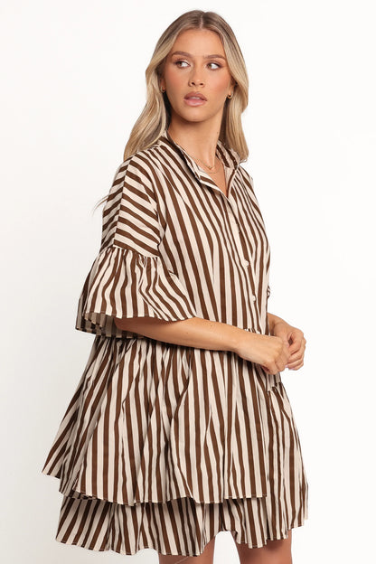Jacqueline Mini Dress Chocolate