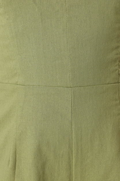 Kourtney Halterneck Jumpsuit Olive