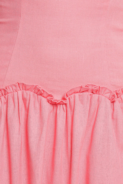 Clover Midi Dress Pink
