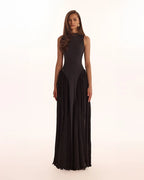 Elegant mock neck maxi dress Parisienne