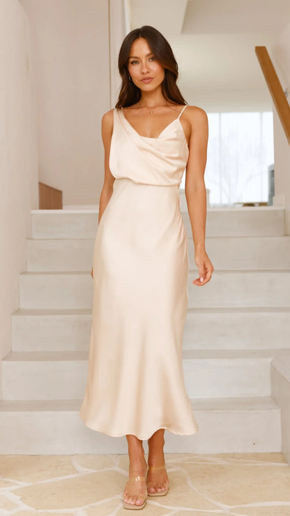 Audrey Maxi Dress Soft Gold