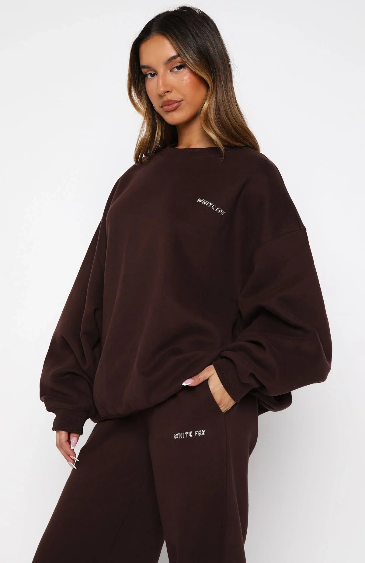 Test Drive Oversized Sweater Chocolate