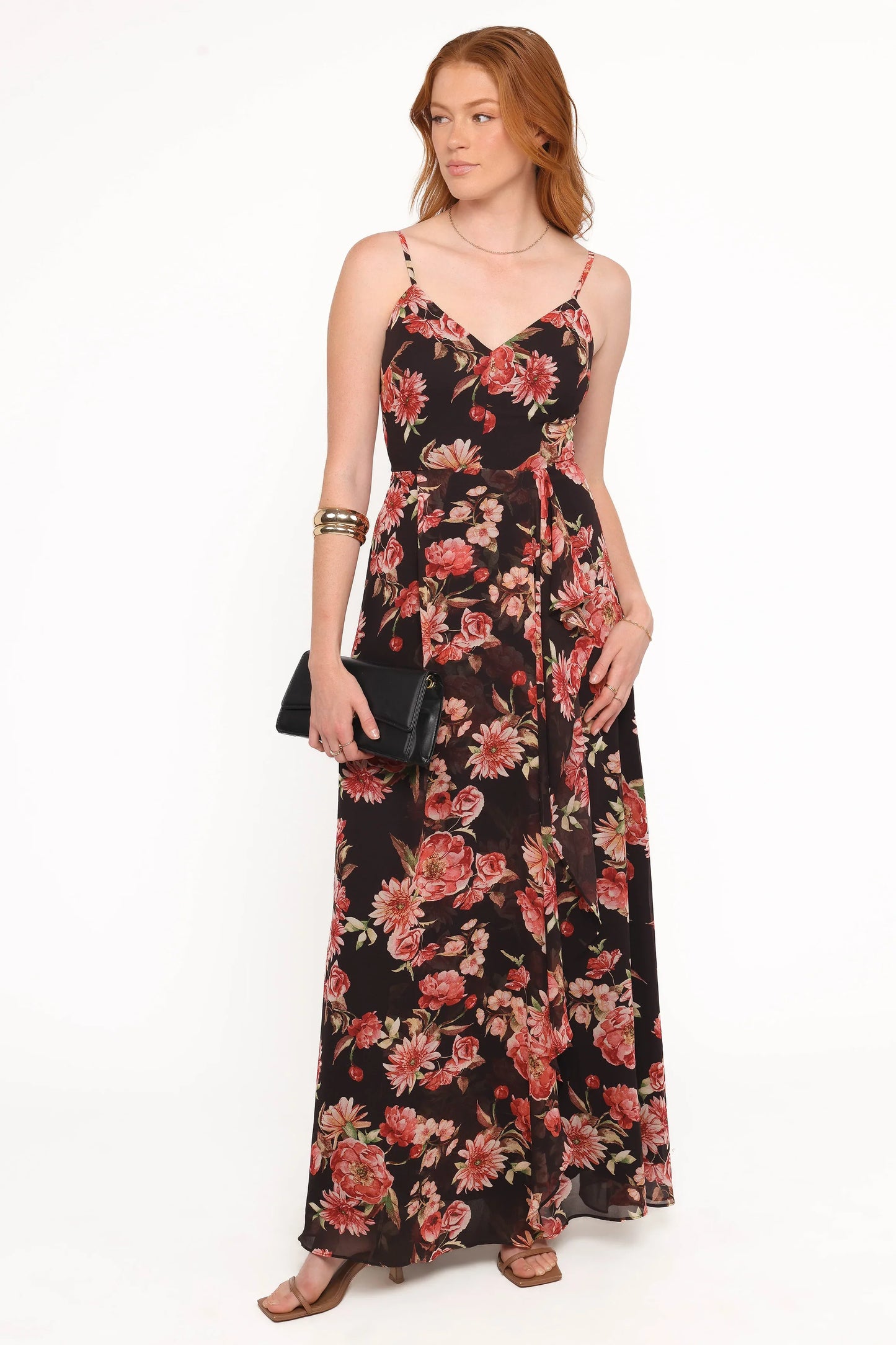Naver Maxi Dress Black Floral