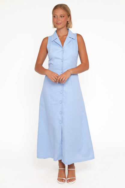 Galia Midi Dress Blue