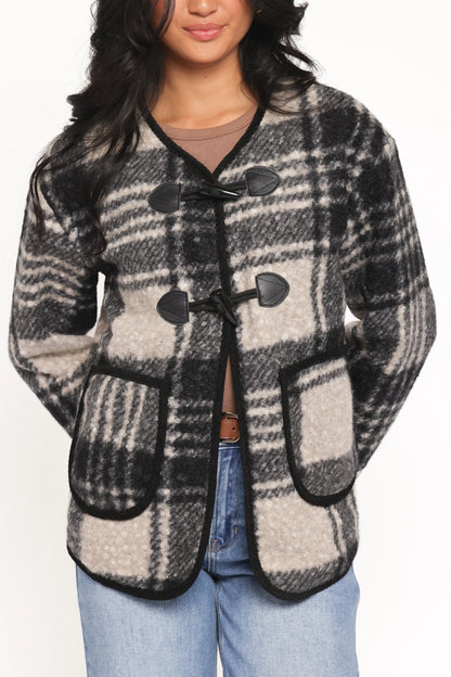 Austin Plaid Jacket Black