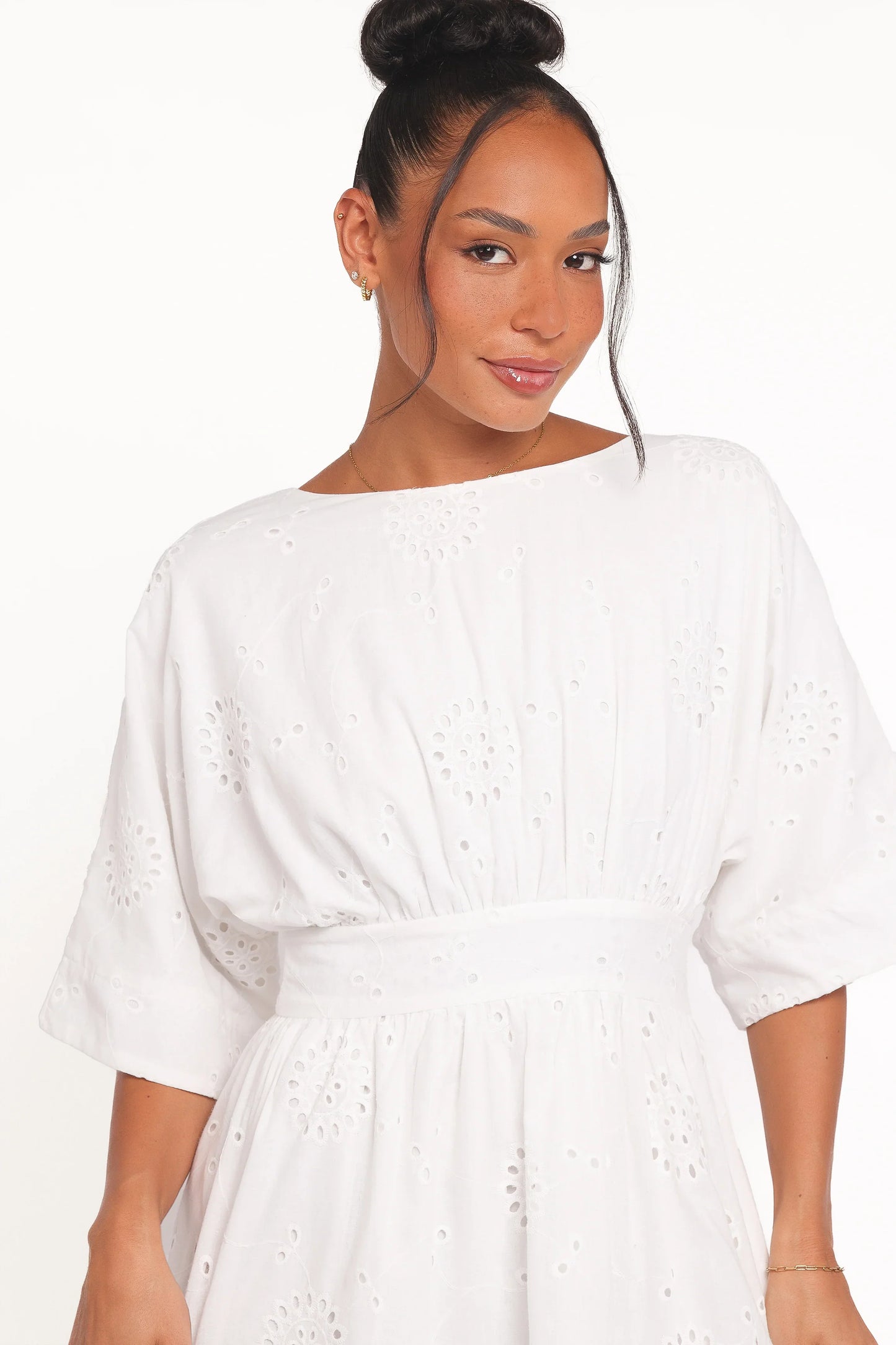 Camila Open Back Mini Dress White