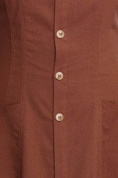 Kingsley Midi Dress Chocolate