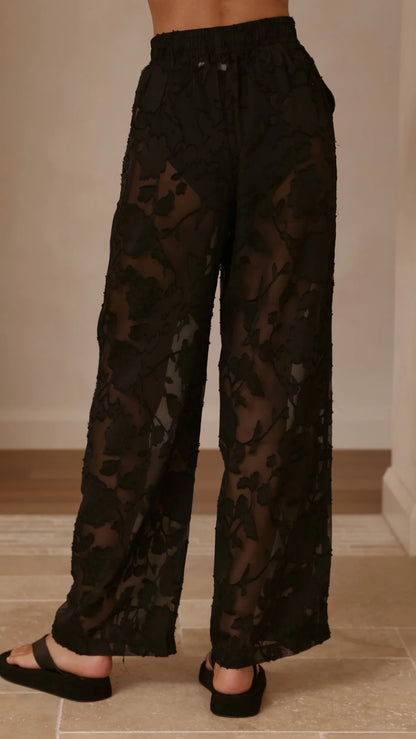 Mollie Lace Pants Black