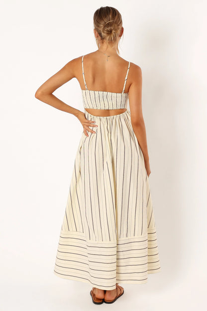 Pixie Maxi Dress Beige Tan