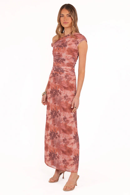 Bloise Maxi Skirt Blurred Botanics