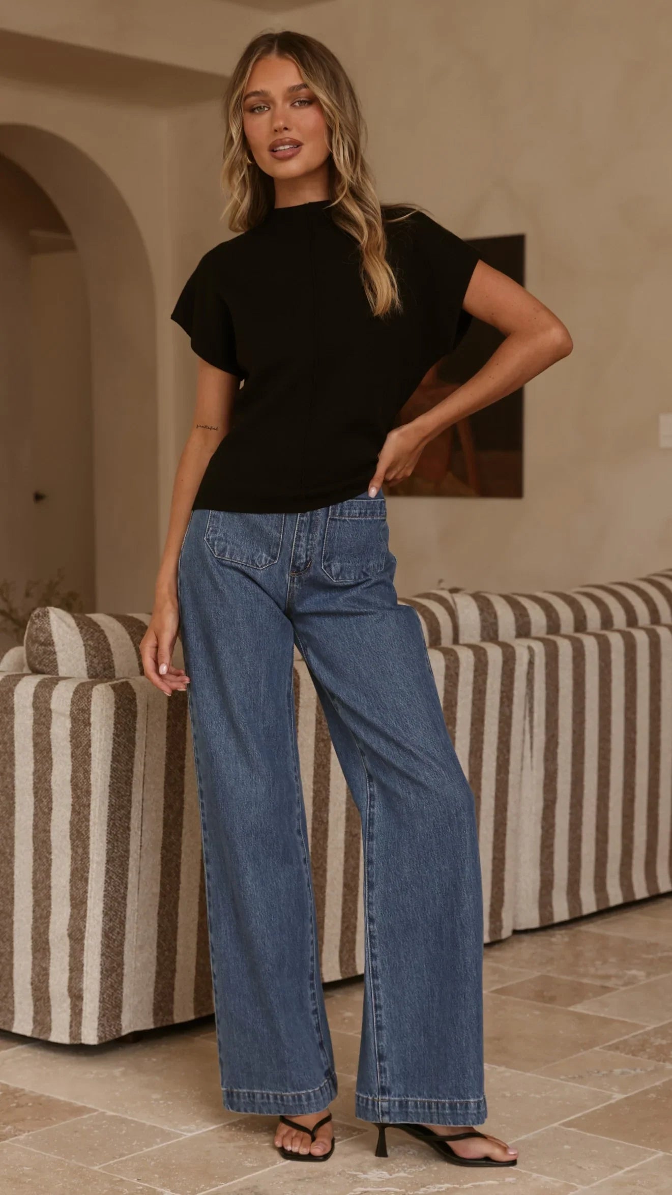 Shiloh Knit Top Black