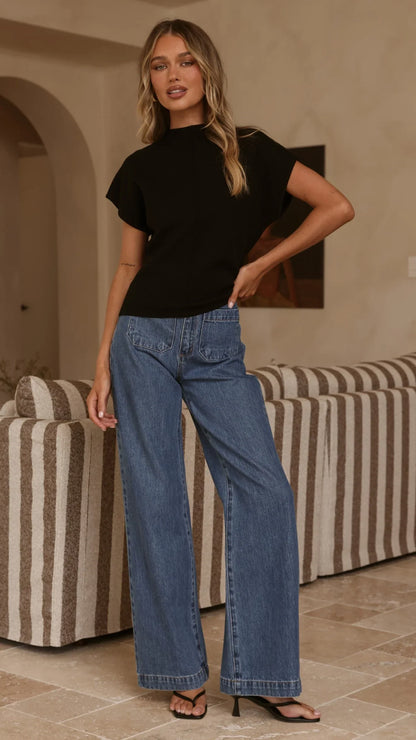 Shiloh Knit Top Black