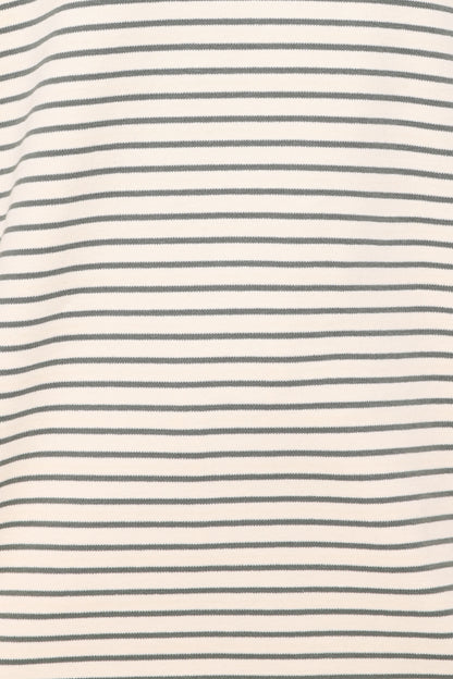 Hellen Stripe Short Set Cream Green Stripe