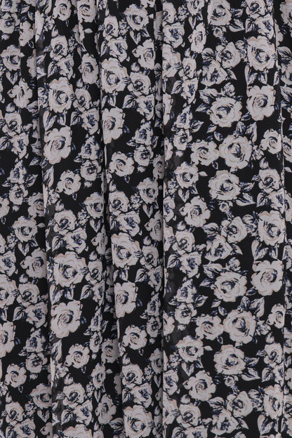 Faith Long Sleeve Maxi Dress Black Floral