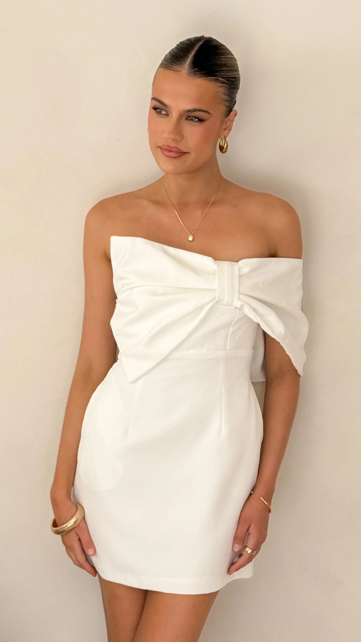 Briella Mini Dress White