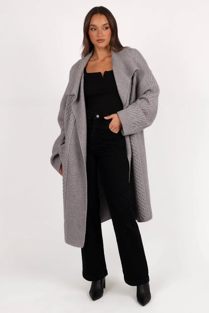 Soma Oversized Open Front Cardigan Grey