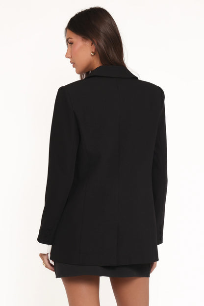 Melissa Layered Blazer Black