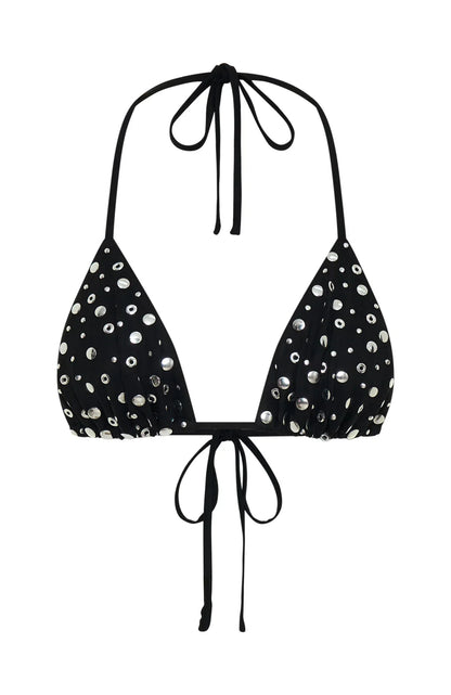Festival Feels Embellished Top Black
