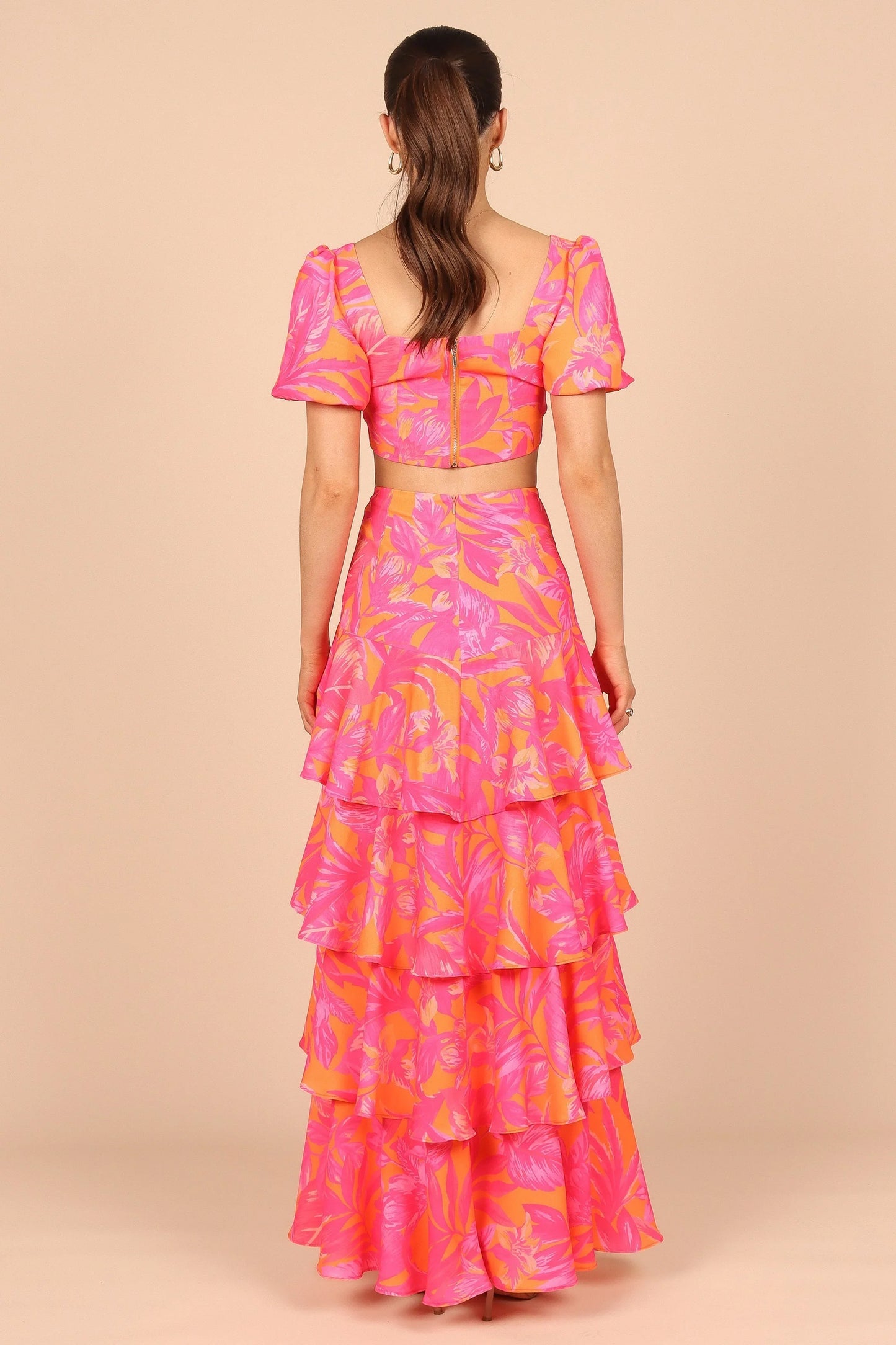 Addison Maxi Skirt Pink Tropics