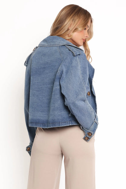 Westwood Waist Tie Denim Jacket Denim