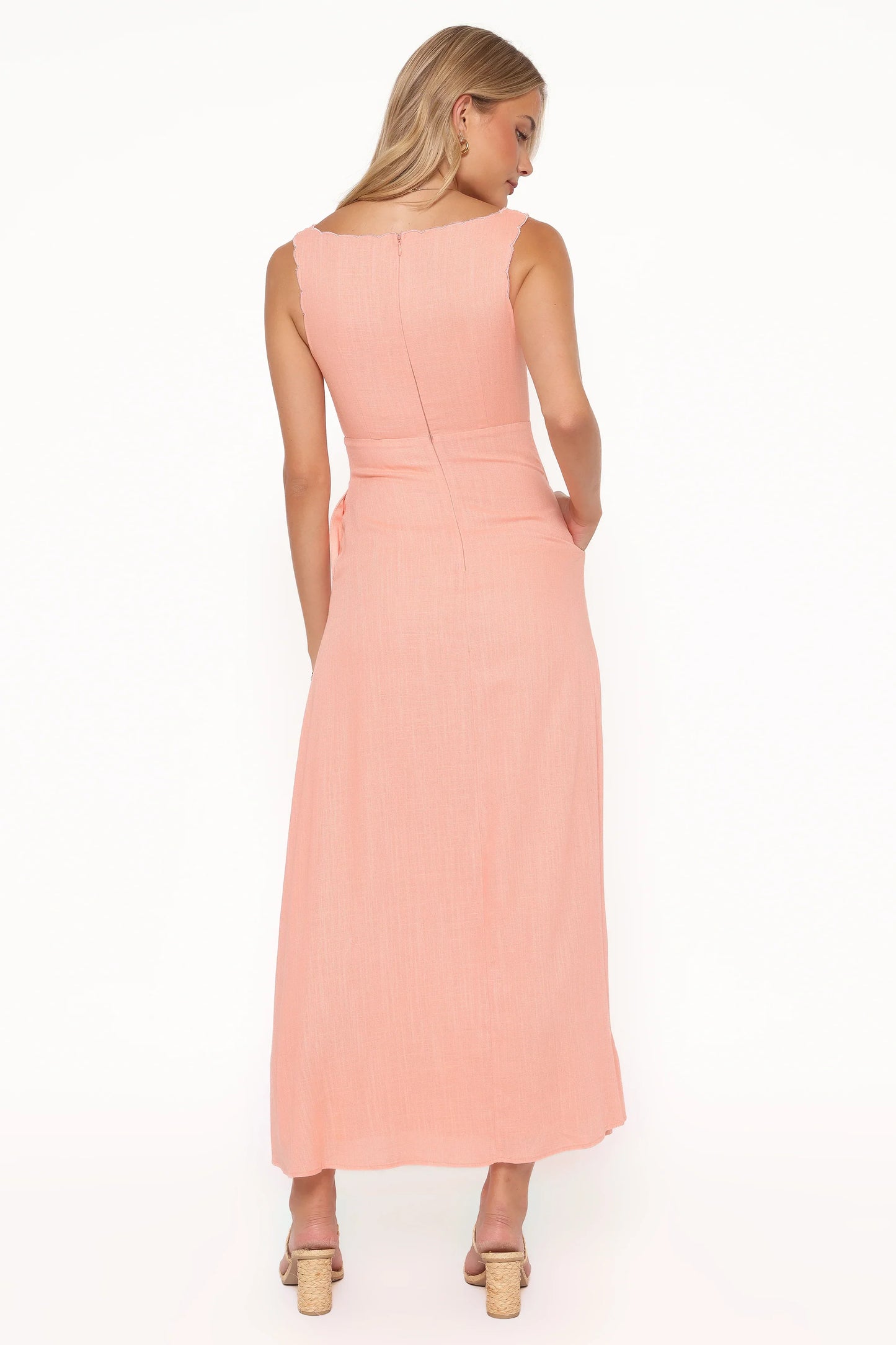Amalie Maxi Dress Pastel Peach