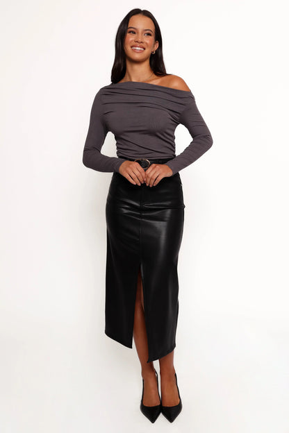 Jasmyn Midi Skirt Black