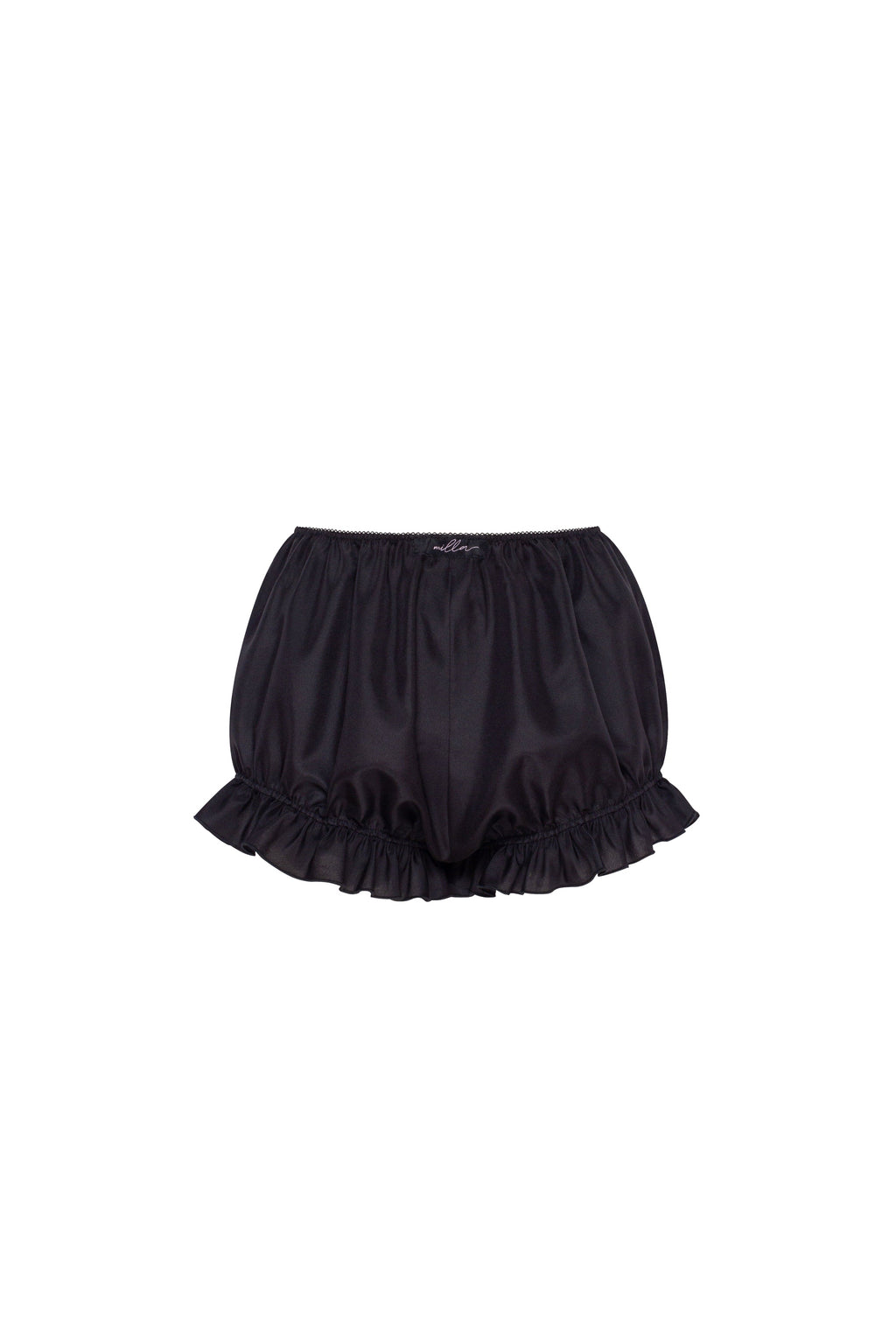Balloon taffeta black mini skirt Parisienne