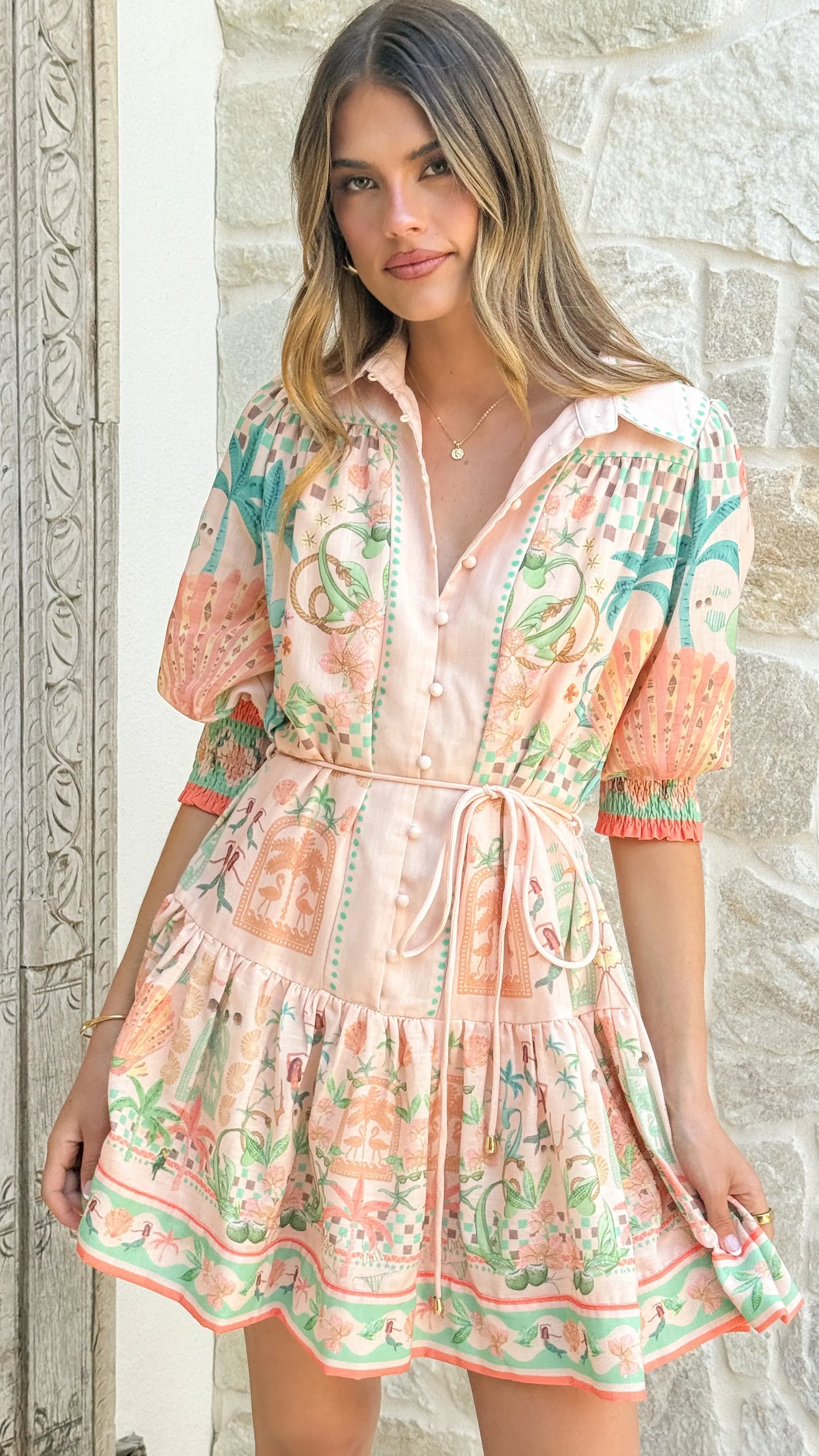 Nalita Mini Dress Aurora Print