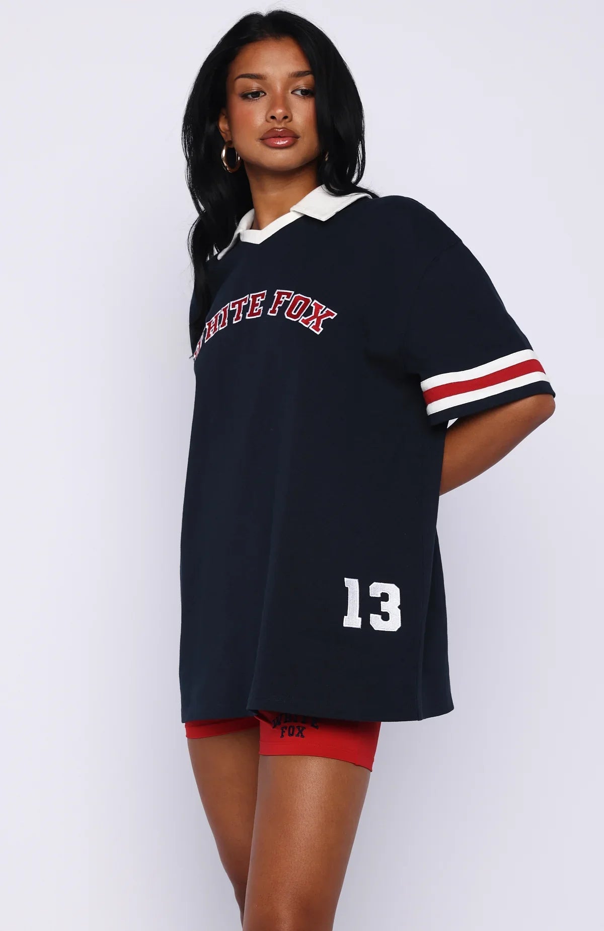 Break It Up Oversized Jersey Navy