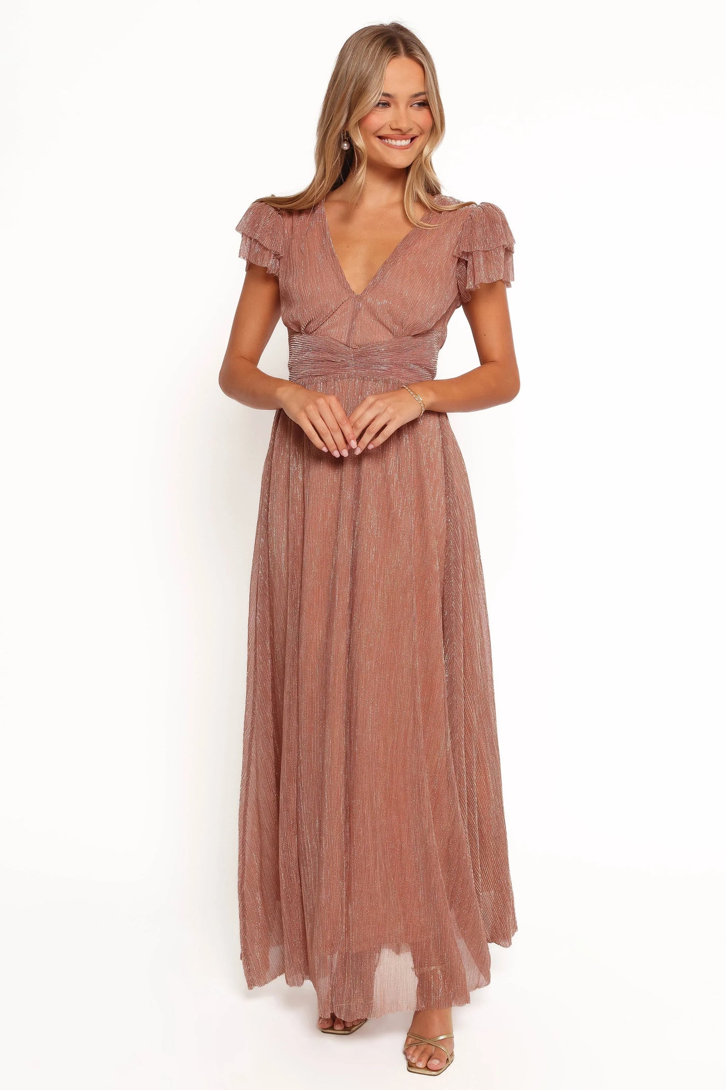 Cressida Maxi Dress Rose Gold