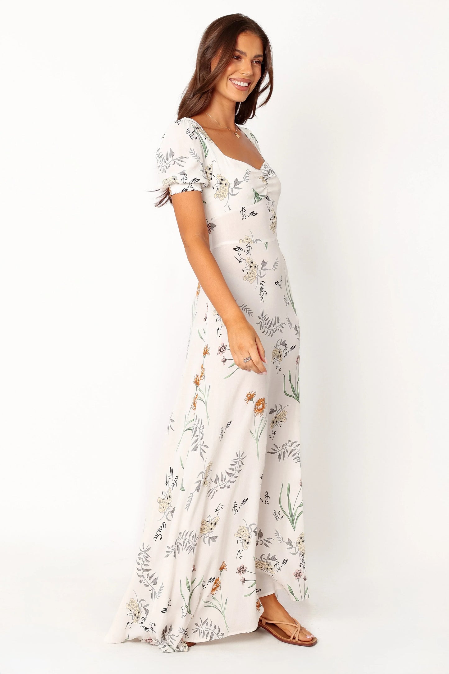 Franklin Maxi Dress White Floral