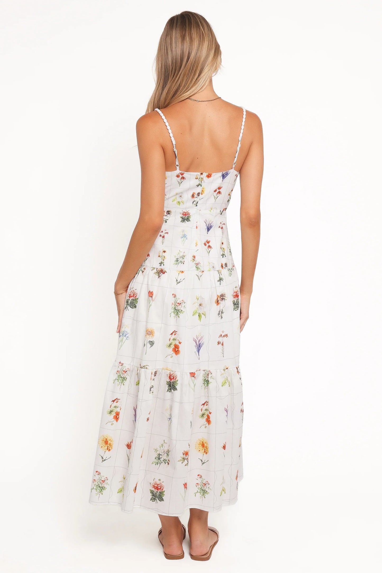 Brooks Maxi Dress White Floral