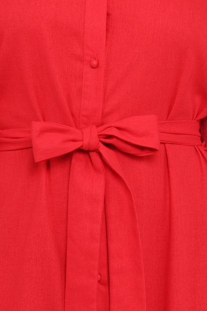 Kirrily Midi Dress Red