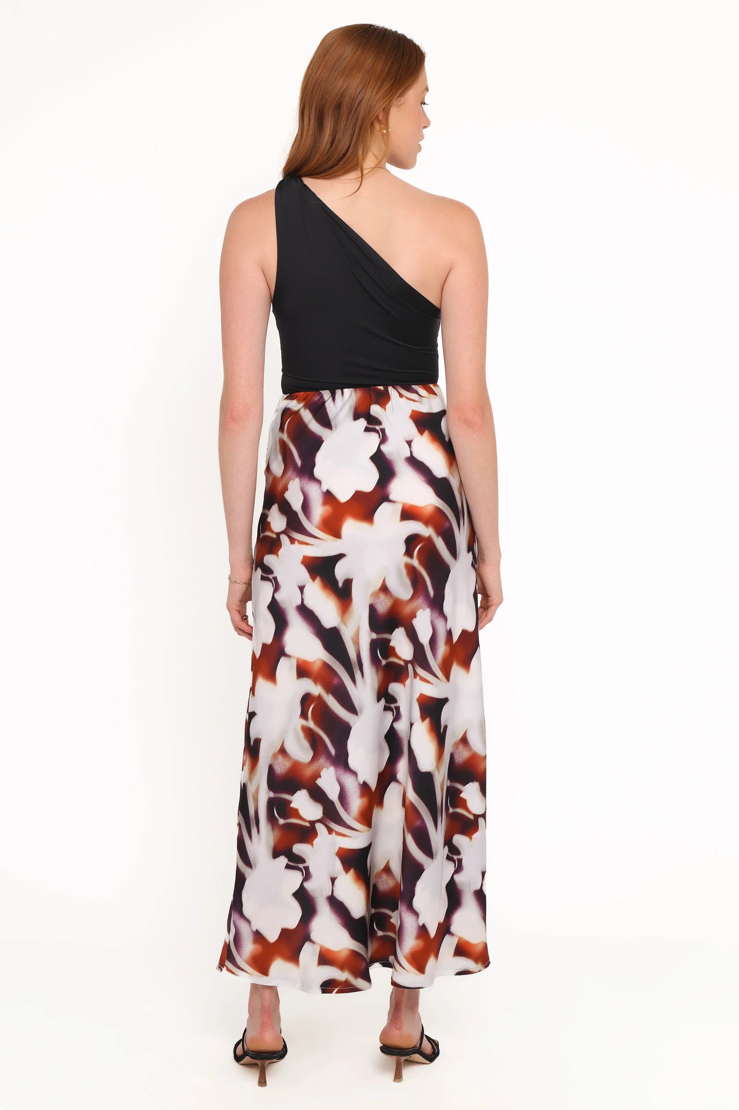 Cheryl Maxi Skirt Blurred Floral