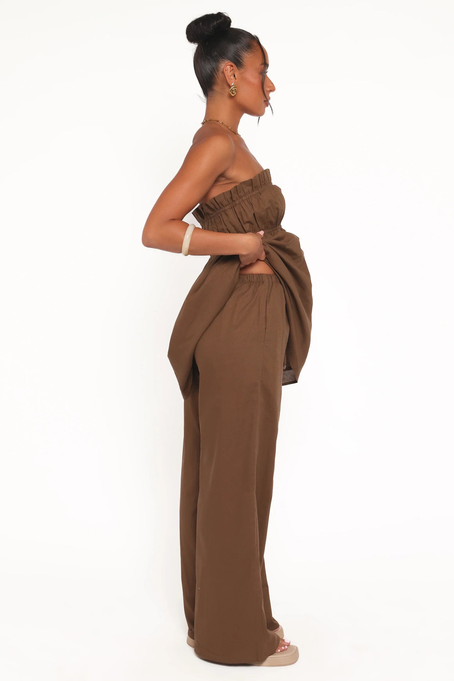 Ember Cotton Pants Brown