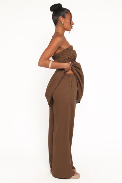 Ember Cotton Pants Brown