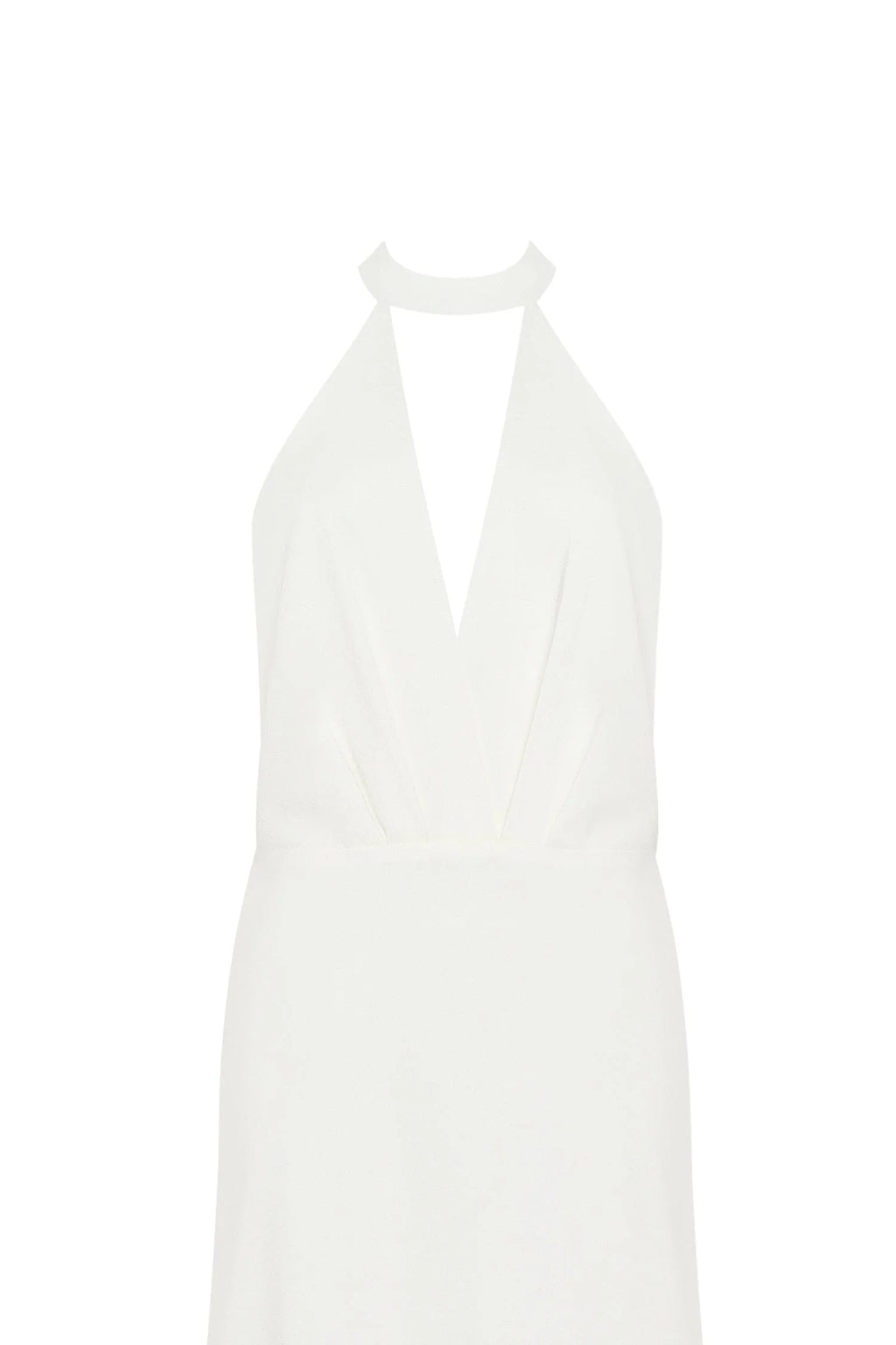 Lovely white halterneck satin maxi dress Xo Xo