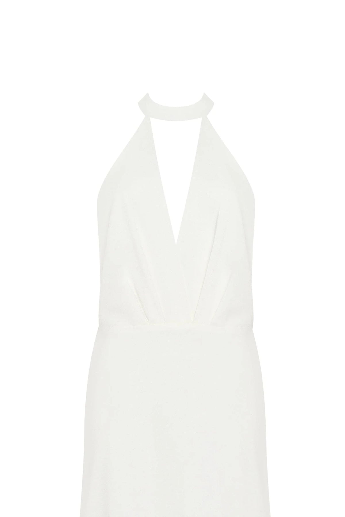 Lovely white halterneck satin maxi dress Xo Xo