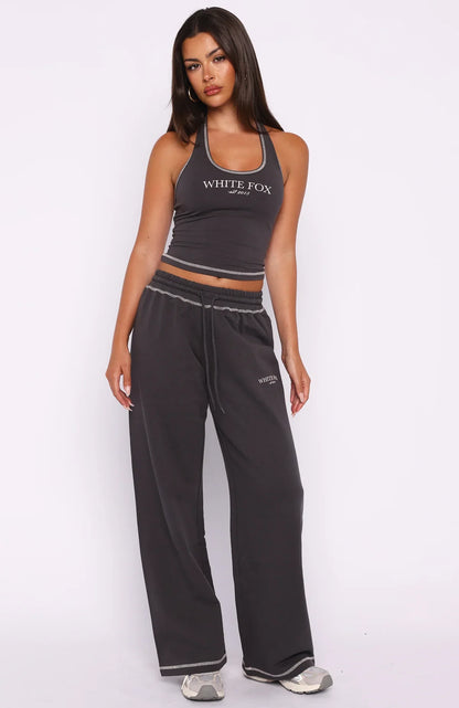 Chill In Style Track Pants Charcoal