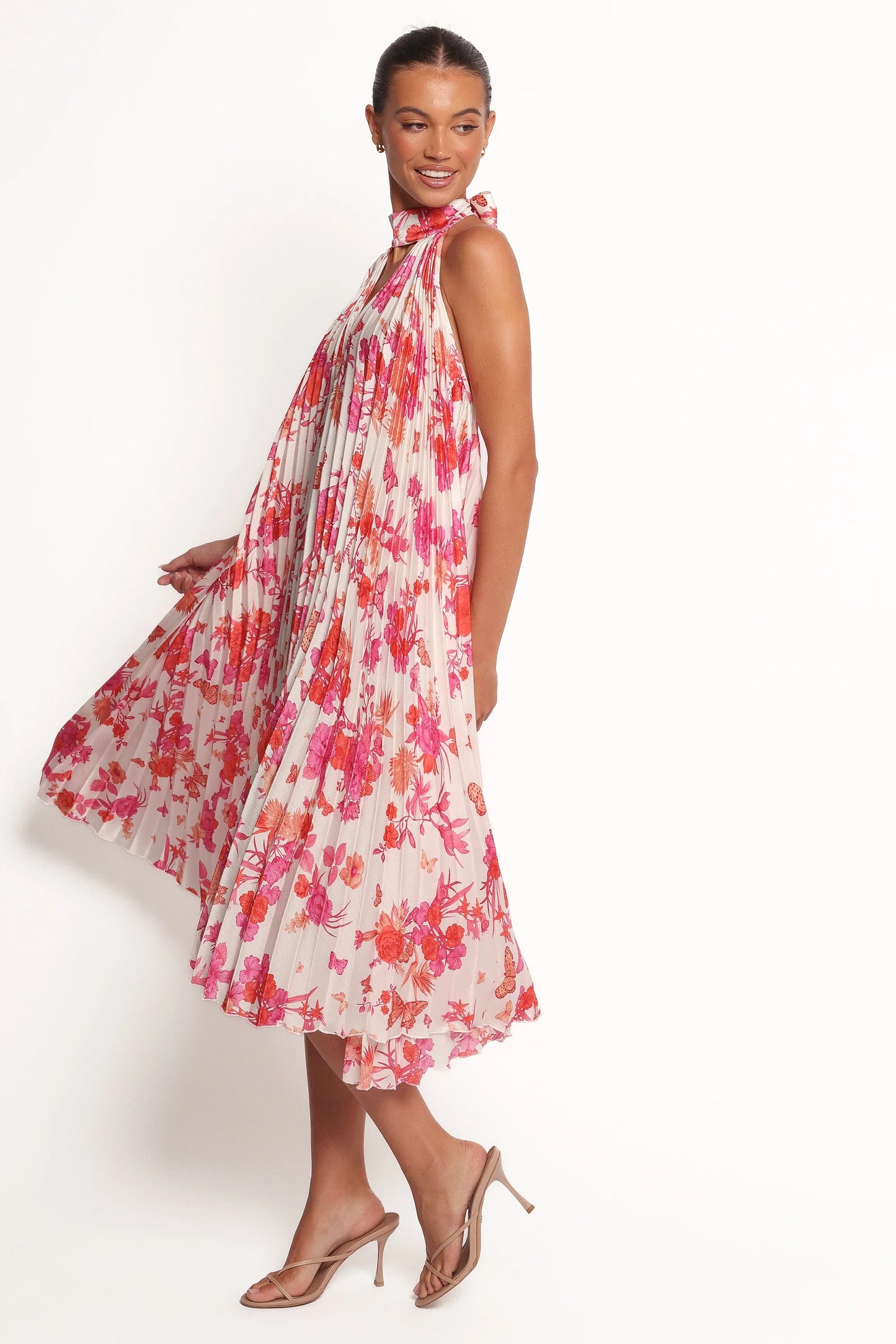 Sirmione Maxi Dress Pink Floral